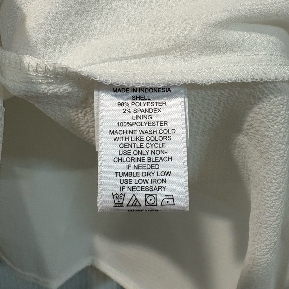 CeCe Ivory Button-Down with Ruffle Sleeves - Picture 5 of 6
